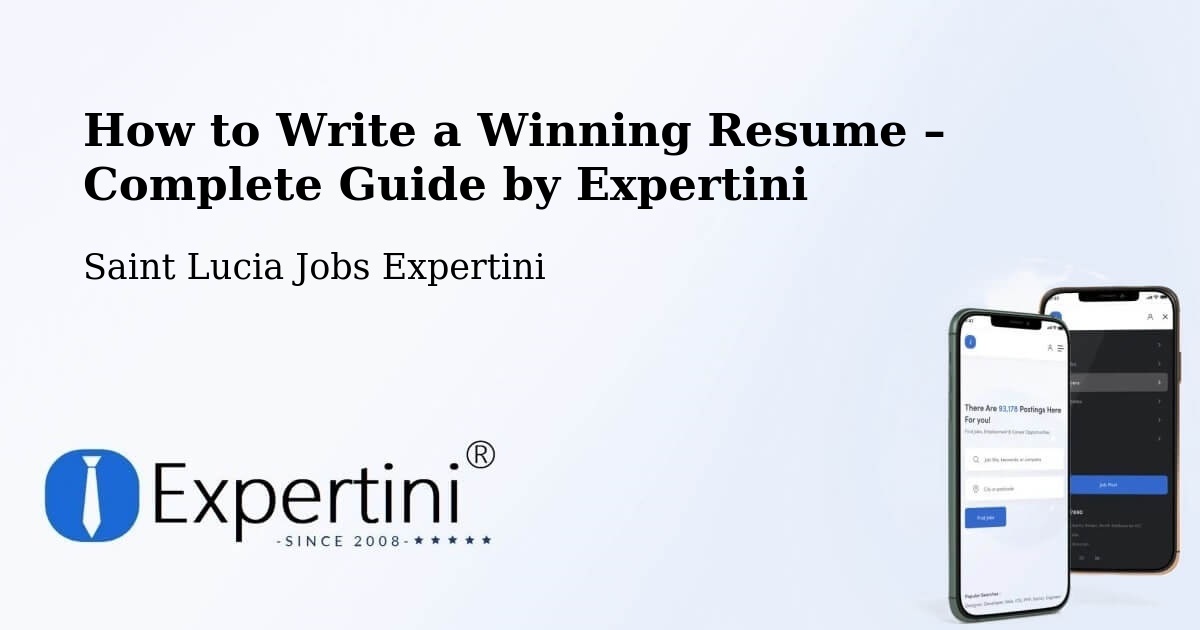 Resume Writing Guide for Job Seekers – Stonefield - Stonefield, Saint Lucia Jobs Expertini